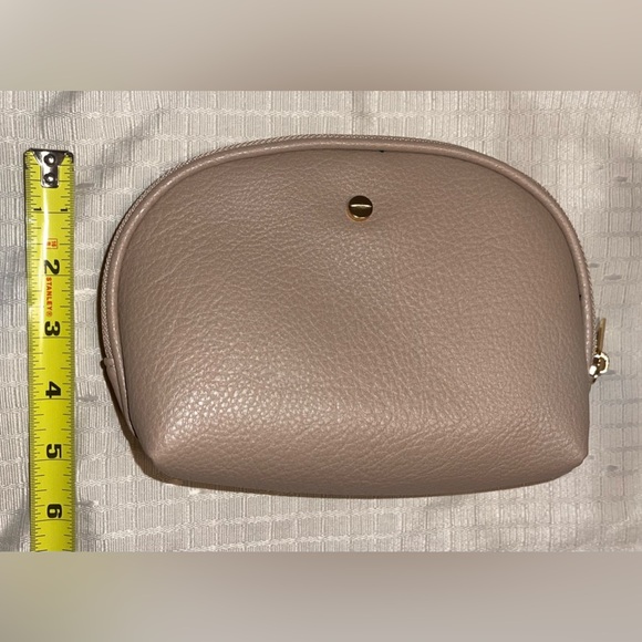 Vegan Leather Handbag & Cosmetic Bag 2-Piece Set - Picture 13 of 14